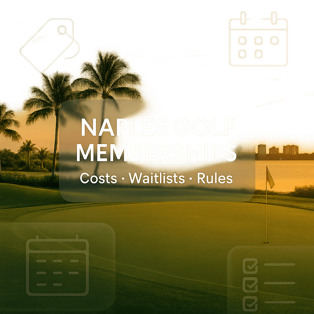 Naples Golf Memberships: Costs, Waitlists, Rules